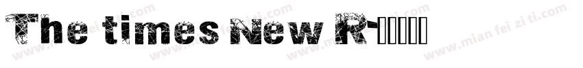 The times New R字体转换